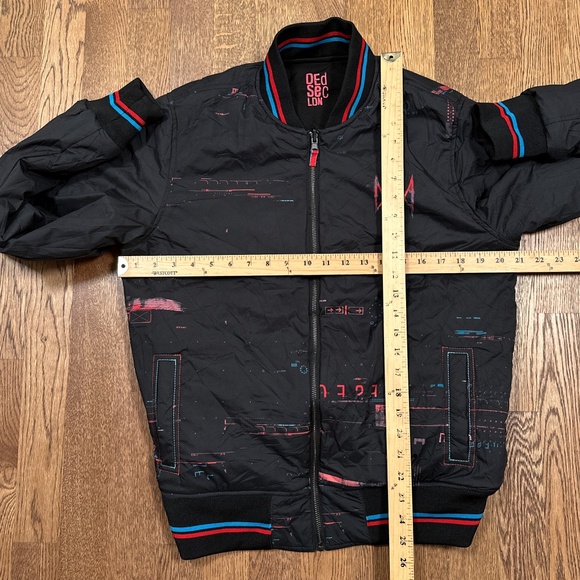 Ubisoft Watch Dogs 2 Video Game DedSec London Reversible Bomber Jacket Mens S - Picture 12 of 12